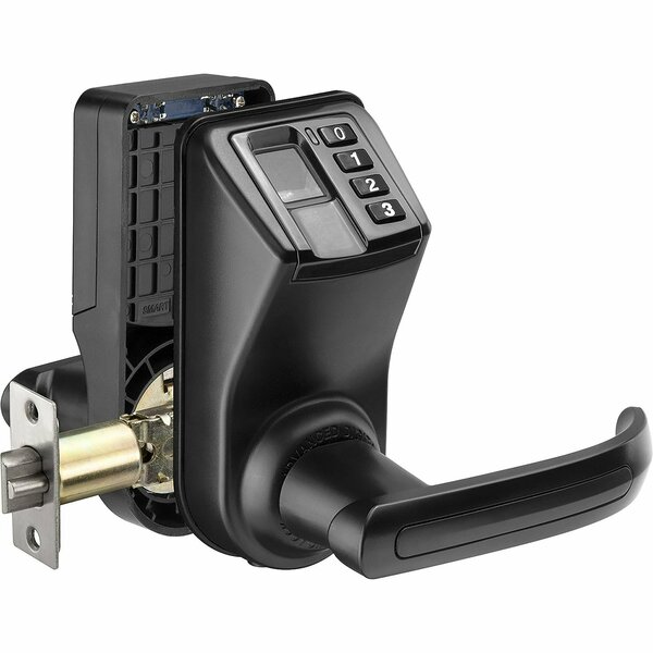 Barska Biometric Security Door Lock, Reversible Handle, Black EA12442